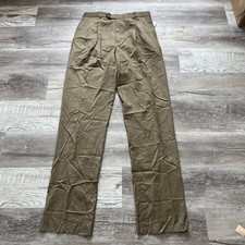 NWT Jos A Bank 100% Wool Tan "Windsor" Pants UNHEMMED Sz 36 Long