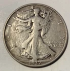 1937 Liberty Walking Half Dollar Silver 50C 0.9 Fine Business Strike Circulated