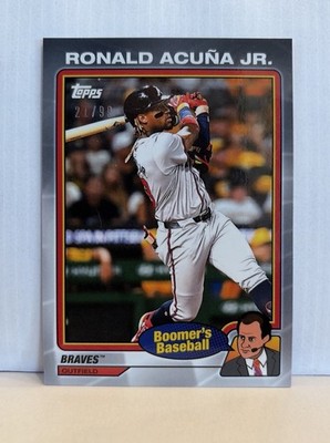 2024 Topps x Chris Berman: Boomer's Baseball Ronald Acuna Jr. Silver /99 Braves