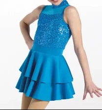 Weissman Showtime It’s My Party Blue Dance Costume Size XLC
