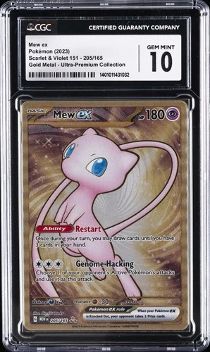 2023 POKEMON SCARLET & VIOLET 151 #205/165 MEW EX CGC 10 GEM MINT