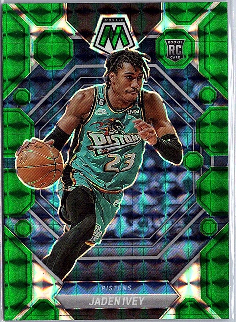 2022-23 Panini Mosaic #216 Jaden Ivey Green