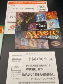 Dreamcast Software Magic The Gathering MTG With Band and Postcard