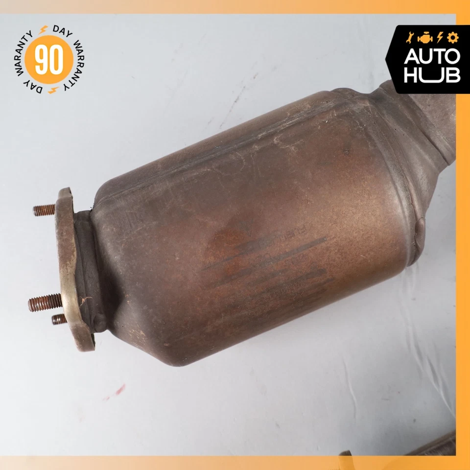 Porsche Cayenne 958 S 4.8L Rear Engine Exhaust Downpipe Set 7P5254400 OEM - Image 2 of 4