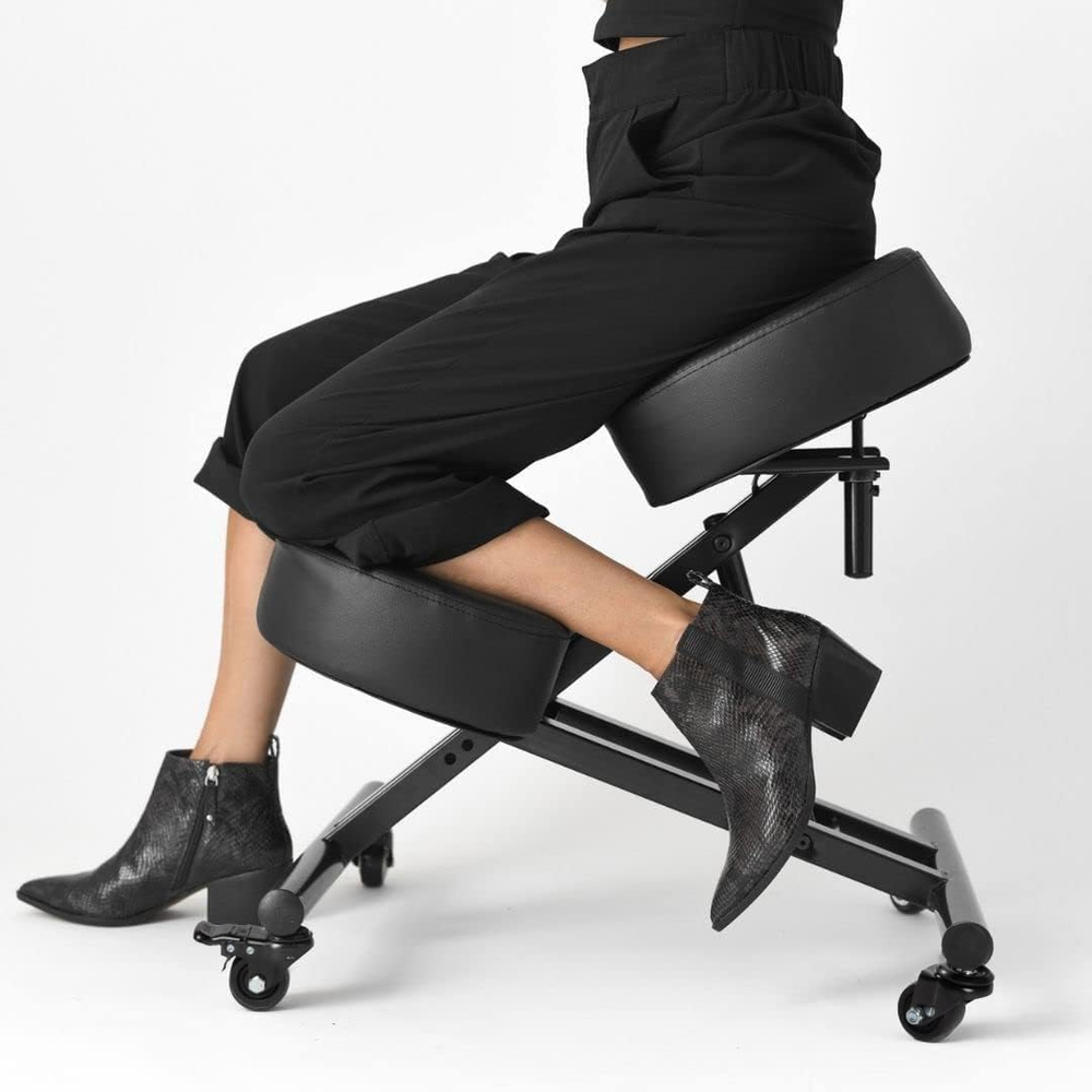 Ergonomic Kneeling Chair - Adjustable Seat Angle and Height - Ergonomic Posture