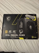 MSI MAG A850GL PCIE 5.0, 80 GOLD Fully Modular Gaming PSU, 12VHPWR Cable, ATX