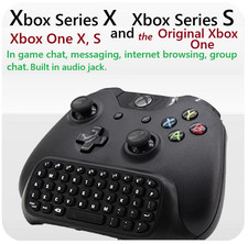 Wireless Keyboard Chatpad Xbox Series X and Series S Gaming Keypad Audio X-Tras