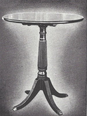 Vintage 1935 Wood TILT TOP TABLE * How-To Build Plans Original Woodworking
