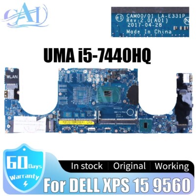 LA-E331P For DELL XPS 15 9560 Laptop Motherboard CN-04GXH1 04GXH1 i5-7440HQ UMA