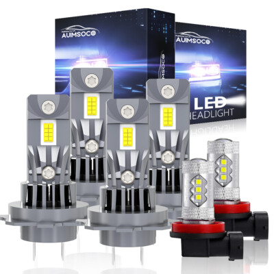 10000K 6X LED Headlight High Low Fog Light Bulbs For Hyundai Tucson 2016-2019