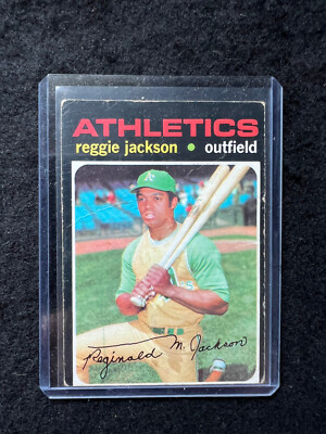 1971 Topps Baseball Reggie Jackson #20 Oakland Athletics   