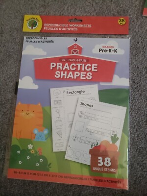 Teaching Tree Practice Shapes Worksheets Grades Pre K - K New