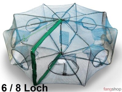 Lineaeffe Circle Falle Rundreuse 6 8 Löcher Fischfalle faltbar Köfireuse Krebsfa