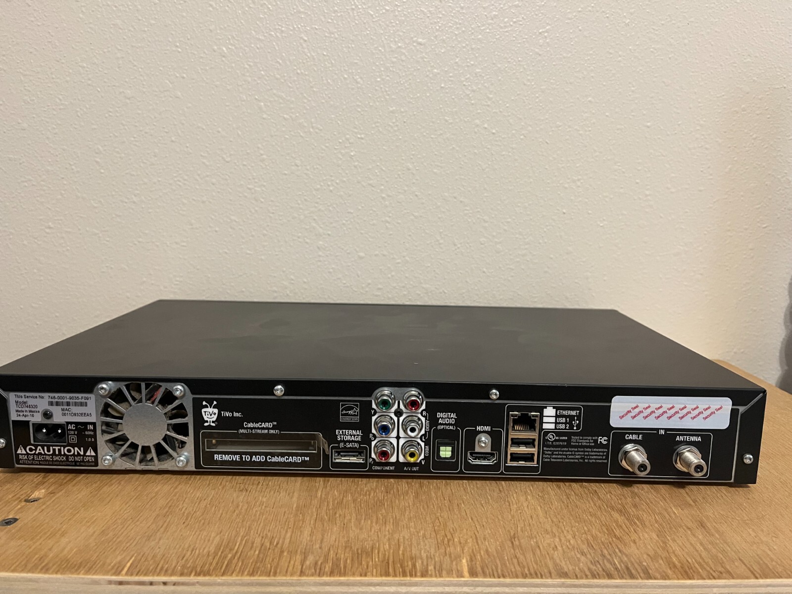 TIVO TCD746320 DVR Hard Drive Recorder TV (Ti Vo) (TiVo) Premiere