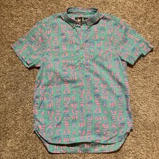 Chubbies Retro 80's Style The Nutter Popover Hawaiian Shirt Size S Made in USA