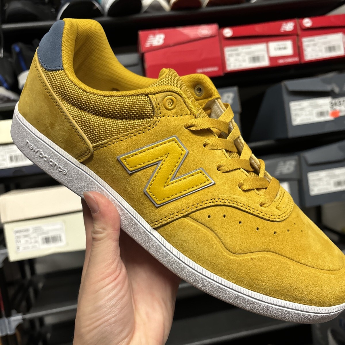 Sz NEW BALANCE NUMERIC 288 MEN'S NUMERIC SHOES YELLOW/NAVY