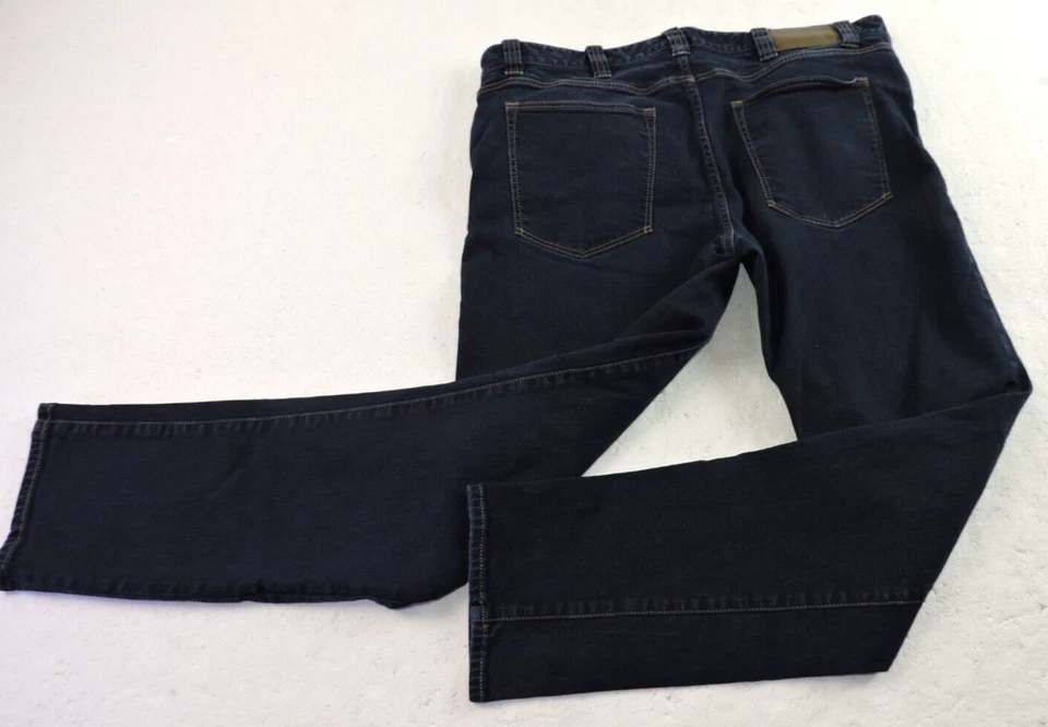 L.L. Bean Mens 36x30 Slim Straight Fit 5 Pocket Organic Cotton Denim Blue Jeans - Image 4 of 4