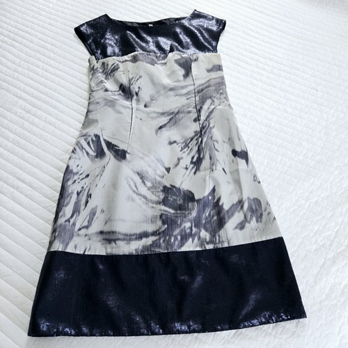 đź‘—VERONIKA MAINE Blue Sequined Dress Size 8 Italian Fabric, Made In Australia - Picture 18 of 18