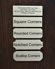 1x3 Custom Engraved Sublimation Gold Color Plate Plaque Name Tag Trophy Flag