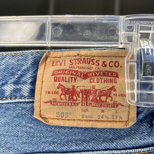 Levis Jeans Juniors 9 Blue 569 Jeans Loose Straight Blue Faded R 24.5 x 23.5 - Picture 8 of 12