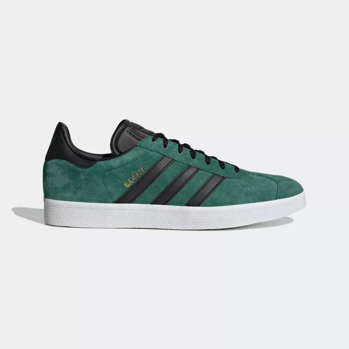 klaver Mellem frø adidas Originals Gazelle Vintage Trainers in Green and Black Suede Shoes |  eBay