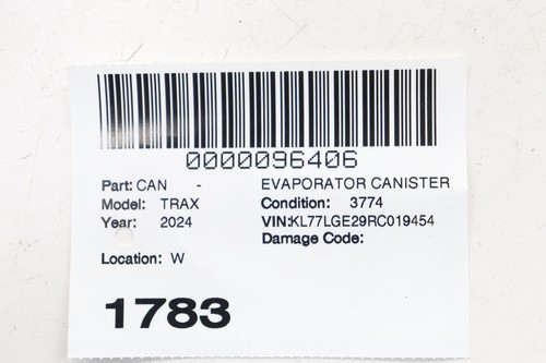 2024 - 2025 CHEVROLET TRAX 1.2L EVAPORATOR FUEL VAPOR CANISTER OEM 42843292 - Picture 14 of 14