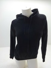 ACTIVE USA WOMENS BLACK COTTON BLEND HOODIE JACKET SIZE S