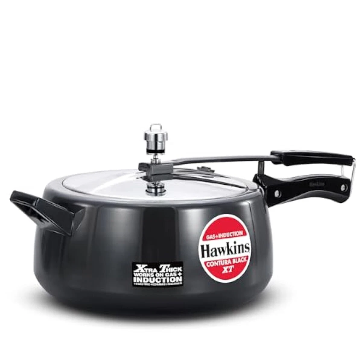 Hawkins 6.5 Litre Contura Black XT Pressure Cooker, Hard Anodised Inner
Opens in a new window or tab