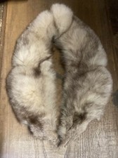 Col Écharpe Renard Gris Veritable