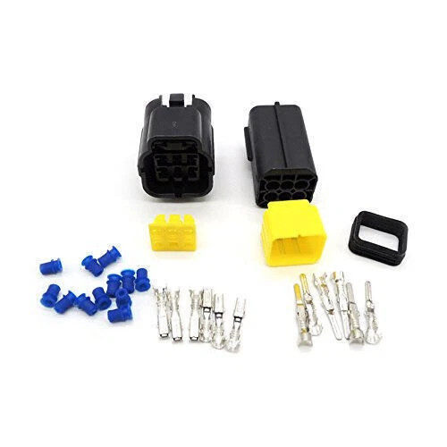 5 Kits 6 Pin Way Sealed Waterproof Electrical Wire Connector Plug Terminal Set - Image 4 of 4