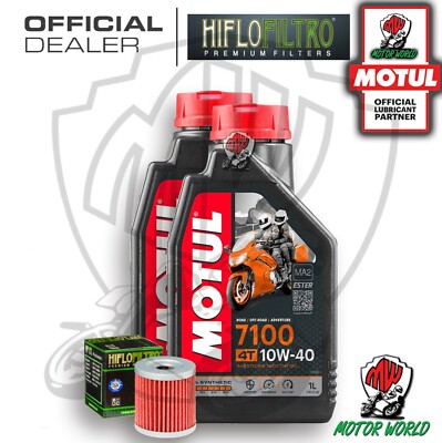 Wartungsset 2 Liter Motul 7100 10W40 Öl Filter Arctic Cat 250 2002 2003 2004
