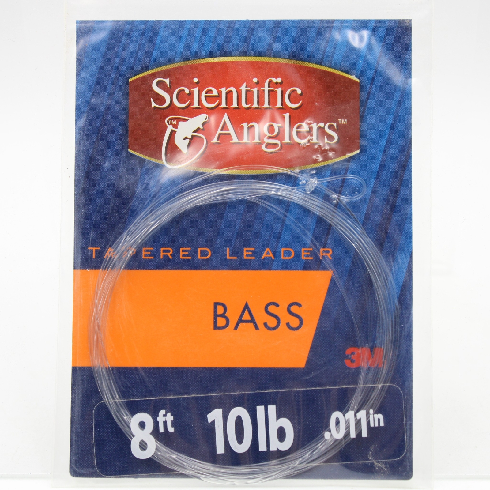 Scientific Anglers Tapered Bass Fishing Leader 8ft 10lb .011in 186231