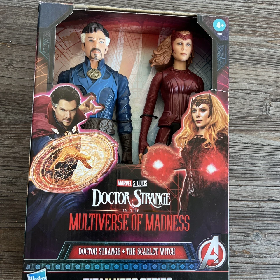 Figuras de ação Marvel Dr Strange/Scarlet Witch 12" conjunto com 2, 2022, novo em folha - Imagem 2 de 4