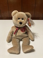 Ty 1999 Signature Bear Beanie Baby With Tag Errors