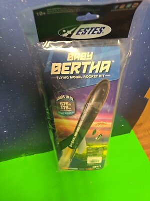 Estes 1261 Baby Bertha Flying Model Rocket Kit Intermediate Level New SEALED