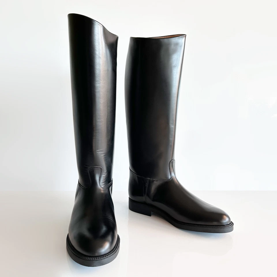 BOTTES DE GENDARMERIE POLICE FRANÇAISE XL VEAU EU43 US9 UK8,5 FETISH BLUF MISTER B - Photo 4/4