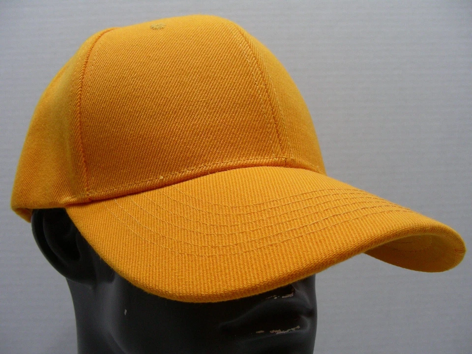 NARANJA - Mezcla de acrílico/lana - ¡Gorra de béisbol ajustable talla única! Foto 2 de 4
