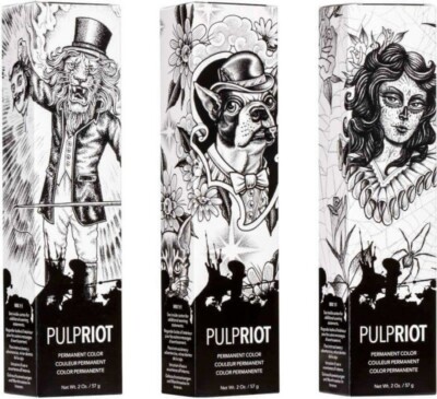 3 Pulp Riot FACTION8 Permanent Hair Color 2 oz ea # 4-3 GOLD