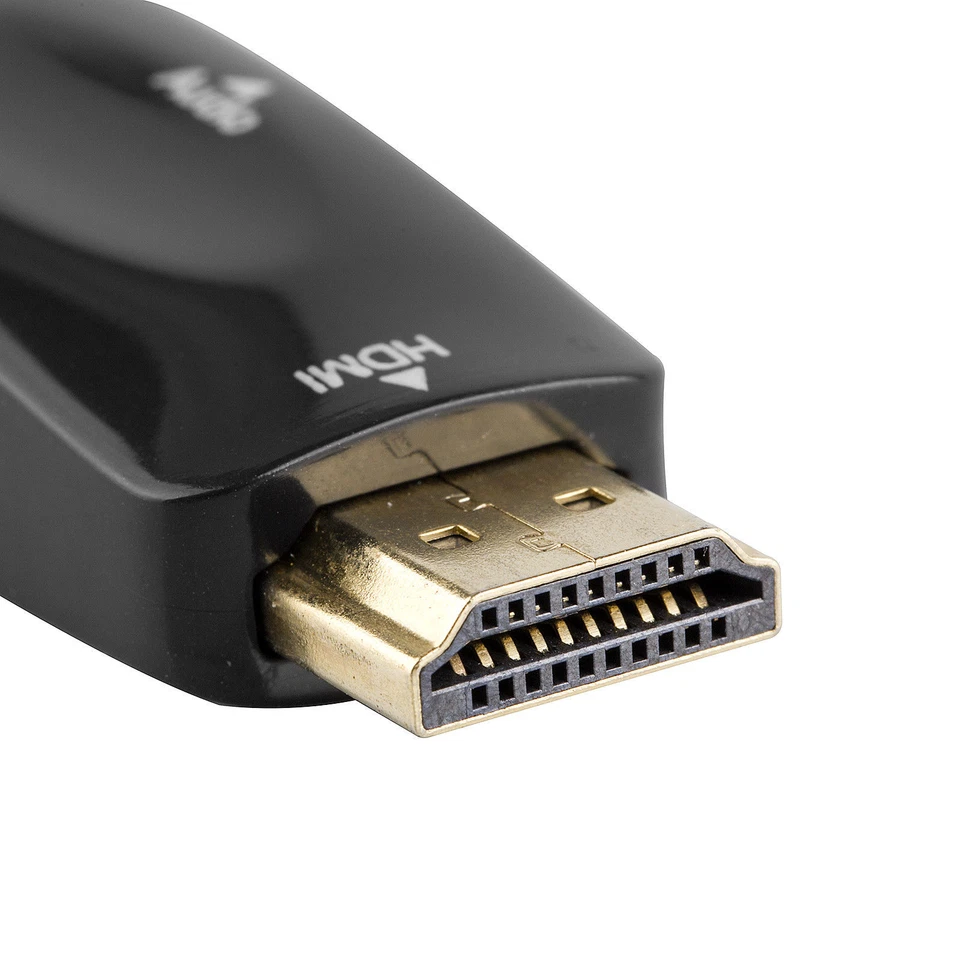 HDMI Male to VGA Female Adapter Microscope Camera LCD 1080P Video Port Converter - Image 4 of 4