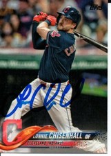 Lonnie Chisenhall Cleveland Indians 2018 Topps Autographed Signed Card