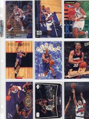 Jason Kidd, Phoenix Suns, Dallas Mavericks, HOF, 9 Cards,  Ungraded, Free Ship!