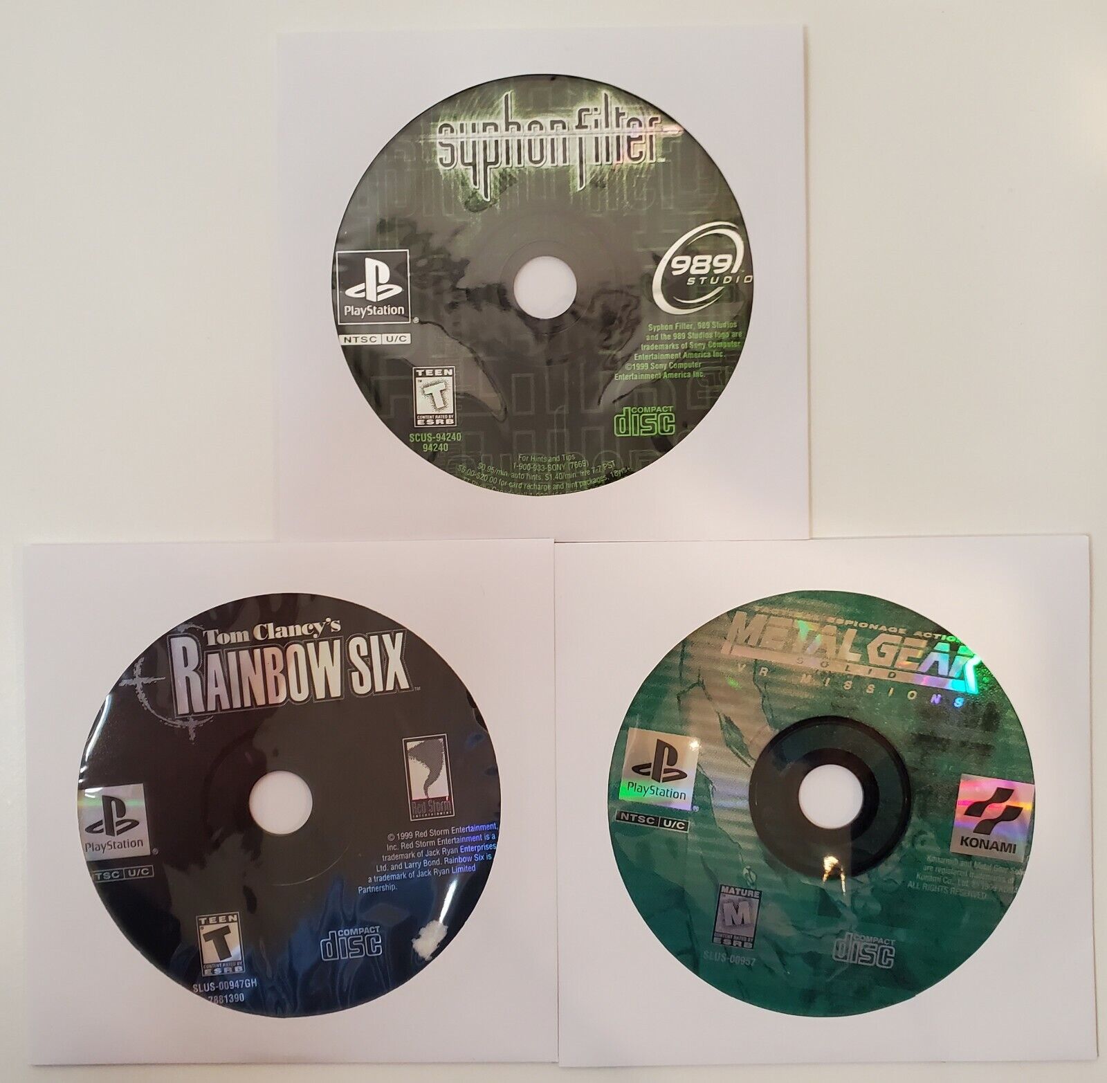 Syphon Filter 2 PS1 PLAYSTATION 1 GAME RESURFACED DISC 1 ONLY