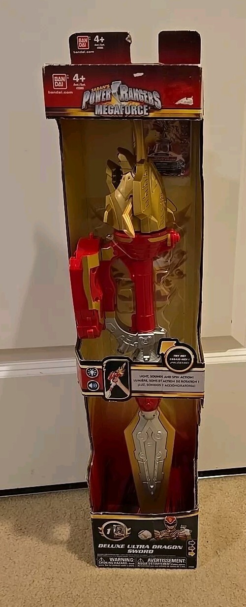 Power Rangers Megaforce Ultra Dragon Sword 2ft Long with Light and Sound by Bandai 2013