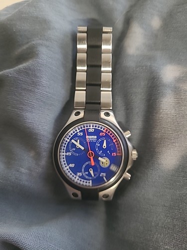 Cronografo Momo Design Con Quadrante Blu Ottime Condizioni Funzionante Cinturino Regolabile