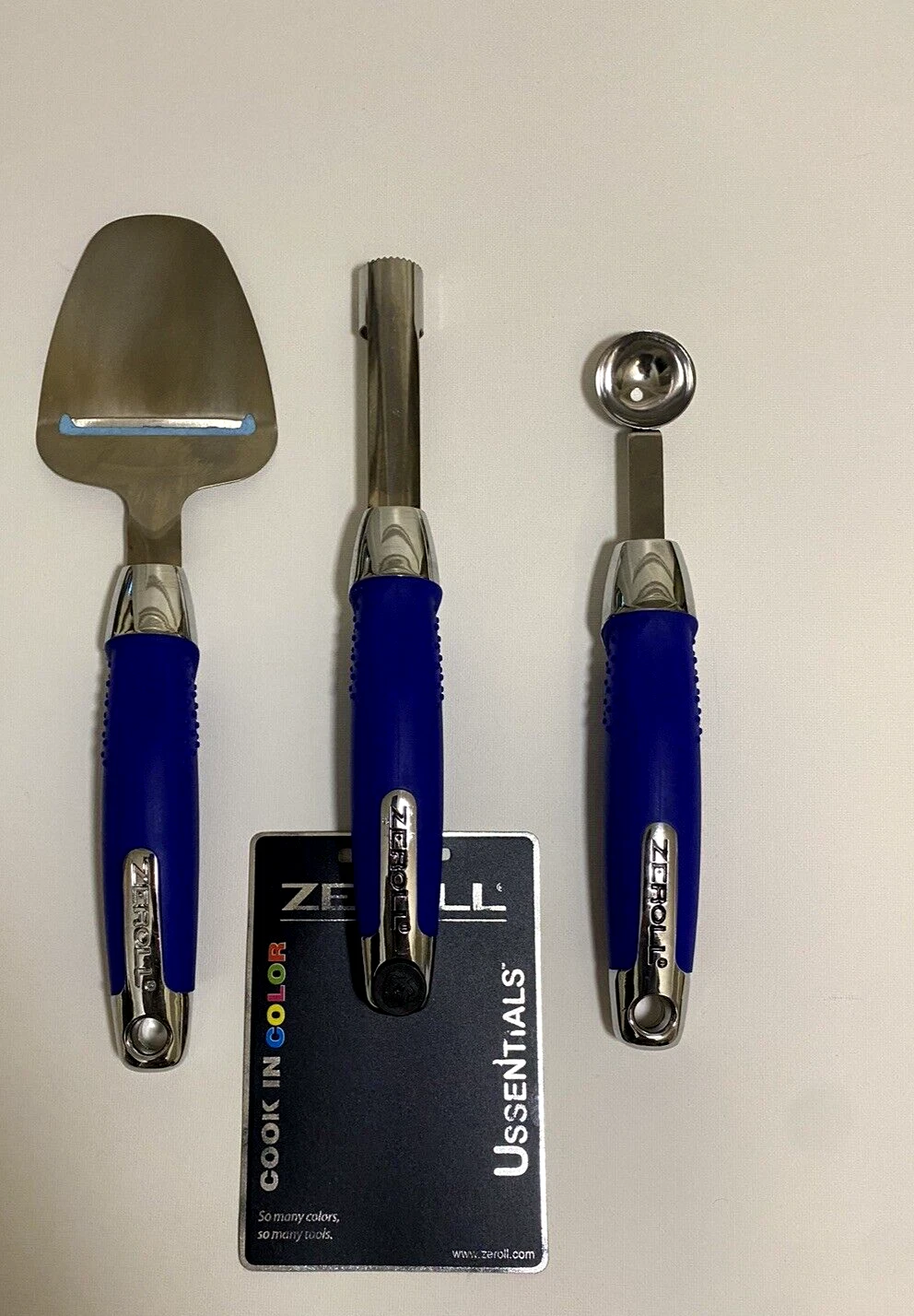 Rare Kitchen Must Have SS High Quality Set Of 3 Vibrant blue Cheese Slicer
Opens in a new window or