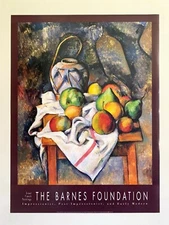 PAUL CEZANNE RARE VTG 1993 LITHOGRAPH PRINT MUSEUM POSTER "LE VASE PAILLE" 1895