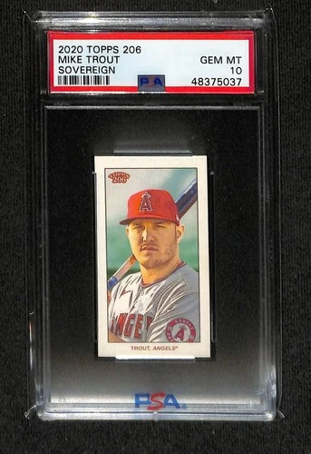 2020 TOPPS 206 SOVEREIGN PARLLEL SP # 5 MIKE TROUT PSA 10 POP 17 PR 250