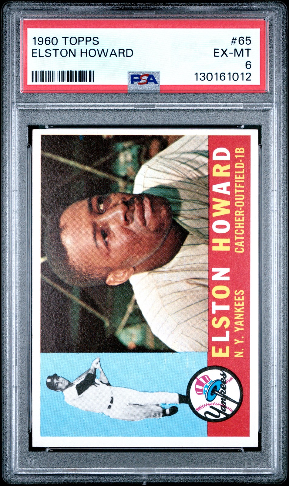 1960 TOPPS #65 ELSTON HOWARD PSA 6