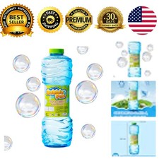 Bubble Solution 33.8 fl oz 1000 mL Easy-Grip Bottle for Kids Bubble Guns Wands