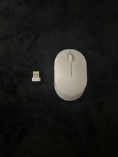 White Onn Wireless Mouse w/ Adapter Tested Working 